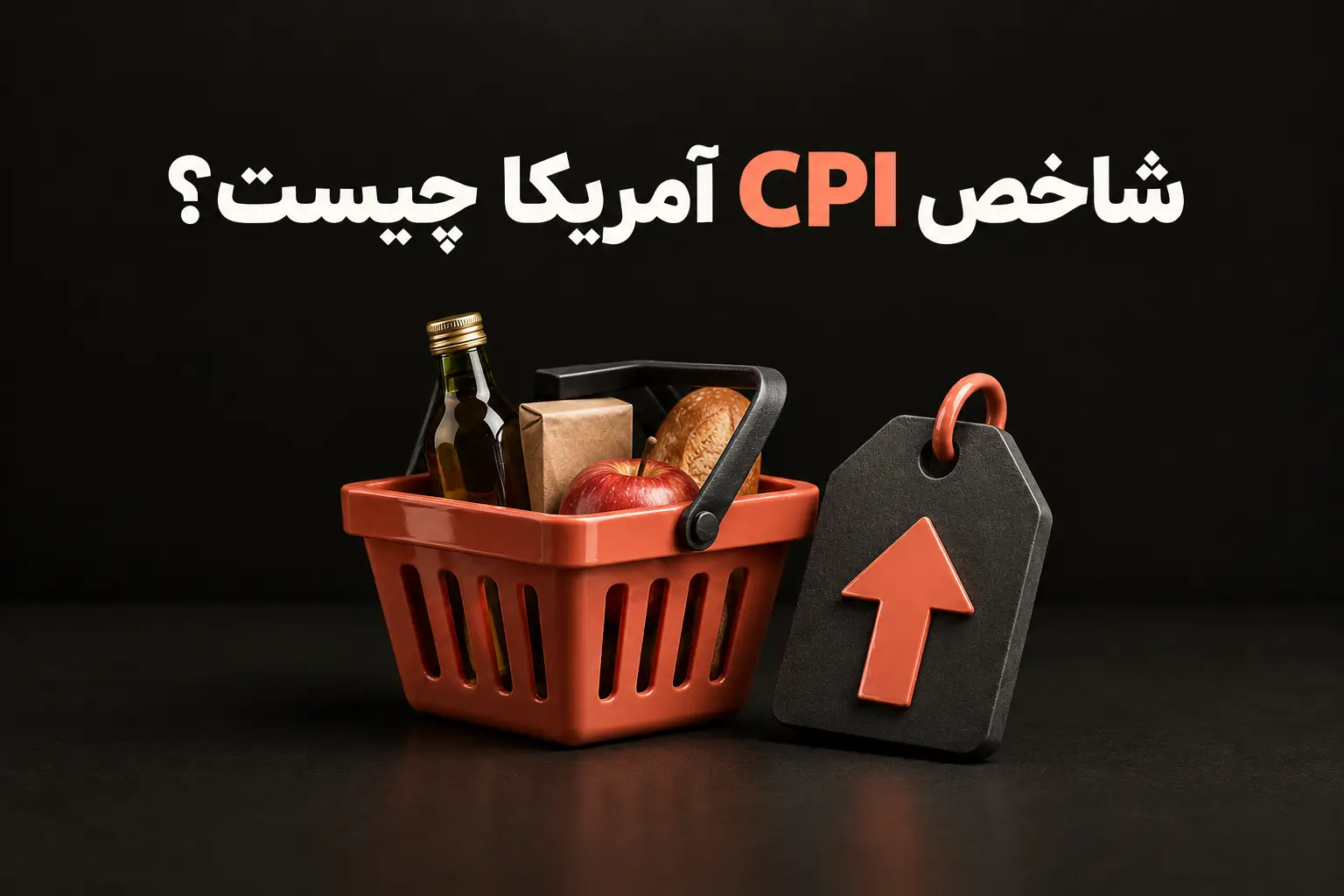 تصویر آموزشی شاخص CPI آمریکا و اثر تورم بر بازارها